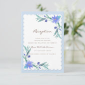 Carte D'accompagnement Réception de mariage hivernal au Bois des Cerfs Am (Debout devant)