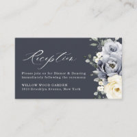 Réception de mariage hivernal floral gris argent e