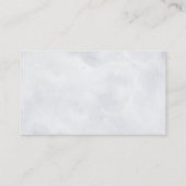 Carte D'accompagnement Réception de mariage hivernal gris argenté (Dos)