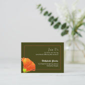 Carte D'accompagnement Réception de mariage Hollyhock simple (Debout devant)