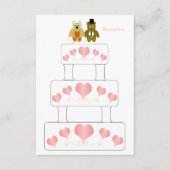 Carte D'accompagnement Réception de mariage mariage Conception de gâteaux (Devant)