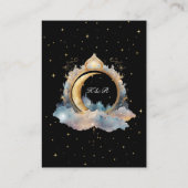 Carte D'accompagnement Réception de mariage mystique céleste (Dos)