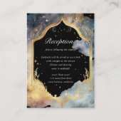 Carte D'accompagnement Réception de mariage mystique céleste (Devant)