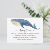 Carte D'accompagnement Réception De Mariage Nautique (Debout devant)