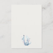 Carte D'accompagnement Réception de mariage nautique corail crabe sous-ma (Dos)