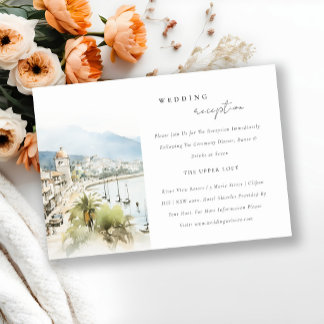 Carte D'accompagnement Réception de mariage paysage Santa Marta Colombie