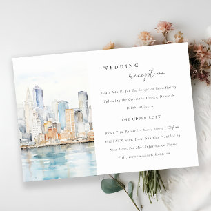 Carte D'accompagnement Réception de mariage paysager chic à San Francisco