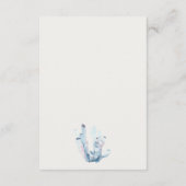 Carte D'accompagnement Réception de mariage pour les algues marines (Dos)