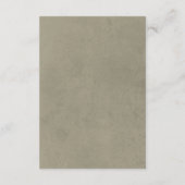 Carte D'accompagnement Réception de mariage romantique Rose rose verte (Dos)