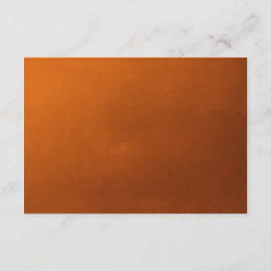 Carte D'accompagnement Réception de mariage Rustique Burnt Orange Boho (Dos)