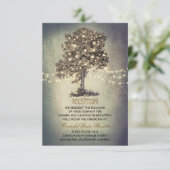 Carte D'accompagnement réception de mariage rustique en plein air & direc (Debout devant)