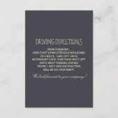 Carte D'accompagnement réception de mariage rustique en plein air & direc (Dos)