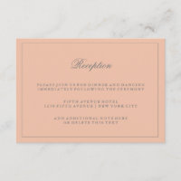 Réception de mariage simple et élégant rose blush