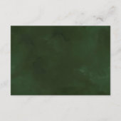 Carte D'accompagnement Réception de mariage Tropical Foliage Gold Frame (Dos)