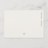 Carte D'accompagnement Réception de mariage turquoise de poisson floral s (Dos)