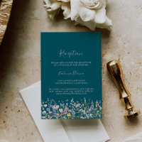 Réception de mariage vert Fleur sauvage multicolor