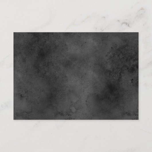 Carte D'accompagnement Réception de papillon de nuit à l'aquarelle noire (Dos)