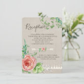 Carte D'accompagnement Réception de pique-nique BOHO Roses de bébé Respir (Debout devant)