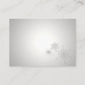 Carte D'accompagnement Réception des flocons d'argent (Dos)