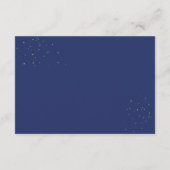 Carte D'accompagnement Réception des Roses Royal Blue et Ivory (Dos)