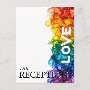 Carte D'accompagnement 🌈 RÉCEPTION détails LGBTQ peint avec amour