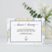 Carte D'accompagnement Réception d'événements de Martha Nautical haut de (Debout devant)