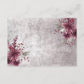 Carte D'accompagnement Réception d'Halloween gothique rustique Noir & Bou (Dos)