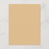 Carte D'accompagnement Réception en dentelle noire et en or (Dos)