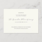 Carte D'accompagnement Réception Fleur sauvage en aquarelle (Dos)