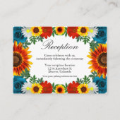 Carte D'accompagnement Réception Florale d'été jardin (Devant)