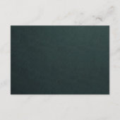 CARTE D'ACCOMPAGNEMENT RÉCEPTION FLORALE ÉLÉGANTE CLASSÉE OR FOIL (Dos)