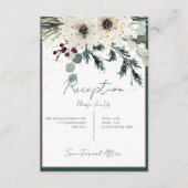 Carte D'accompagnement Réception florale hivernale des baies rustiques (Devant)