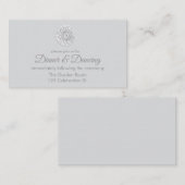 Carte D'accompagnement Réception Mandala en Livre blanc moderne (Devant / Derrière)