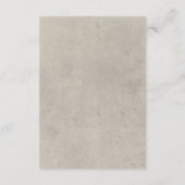 Carte D'accompagnement Réception Moderne Neutre Tan Fleur sauvage (Dos)