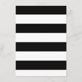 Carte D'accompagnement Réception MODERNE Rayures larges avec Roses ancien (Dos)