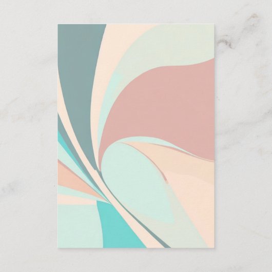 Carte D'accompagnement Réception moderne Retro Super Pêche Turquoise et A (Dos)