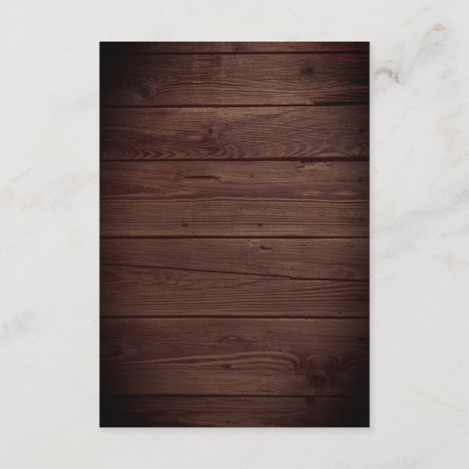 Carte D'accompagnement Réception Rustique Bois Cute Café Mugs (Dos)