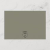 Carte D'accompagnement Réception Rustique Fleurs Rouges En Terracotta (Dos)