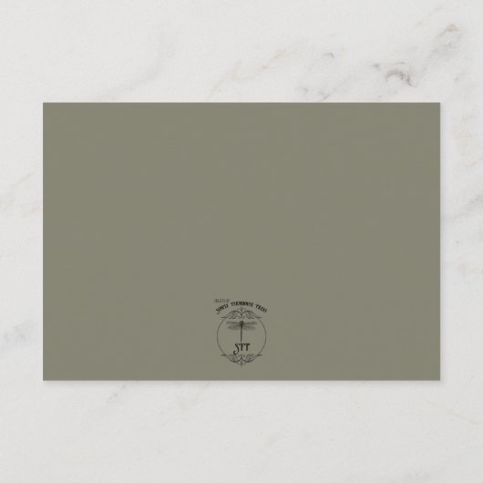 Carte D'accompagnement Réception Rustique Fleurs Rouges En Terracotta (Dos)