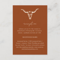 Réception Simple de Crâne de Vache Bohème Occident