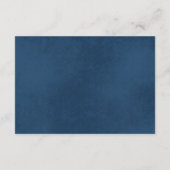 Carte D'accompagnement Réception Tournesol, Russe Marine Bleu (Dos)