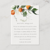 Carte D'accompagnement Recette botanique Orange Blossom Demande de mariag (Devant)