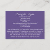 Carte D'accompagnement Recette de boisson signature pour mariage Daisy Pu (Devant)