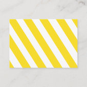 Carte D'accompagnement Recette de demande de thème citron pour la mariée (Dos)