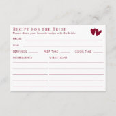 Carte D'accompagnement Recette de douces Saint-Valentin recto-verso pour  (Devant)
