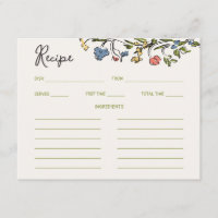Recette de Fête des mariées manuscrite Whimsical Q
