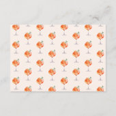 Carte D'accompagnement Recette de Fête des mariées Orange Aperol Spritz (Dos)