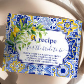 Carte D'accompagnement Recette de Fête des mariées principale de légèreté