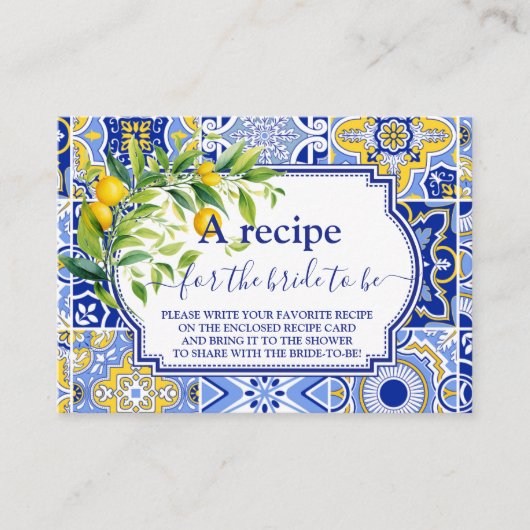 Carte D'accompagnement Recette de Fête des mariées principale de légèreté (Devant)