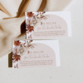 Carte D'accompagnement Recette de la nuptiale de l'arc de Boho